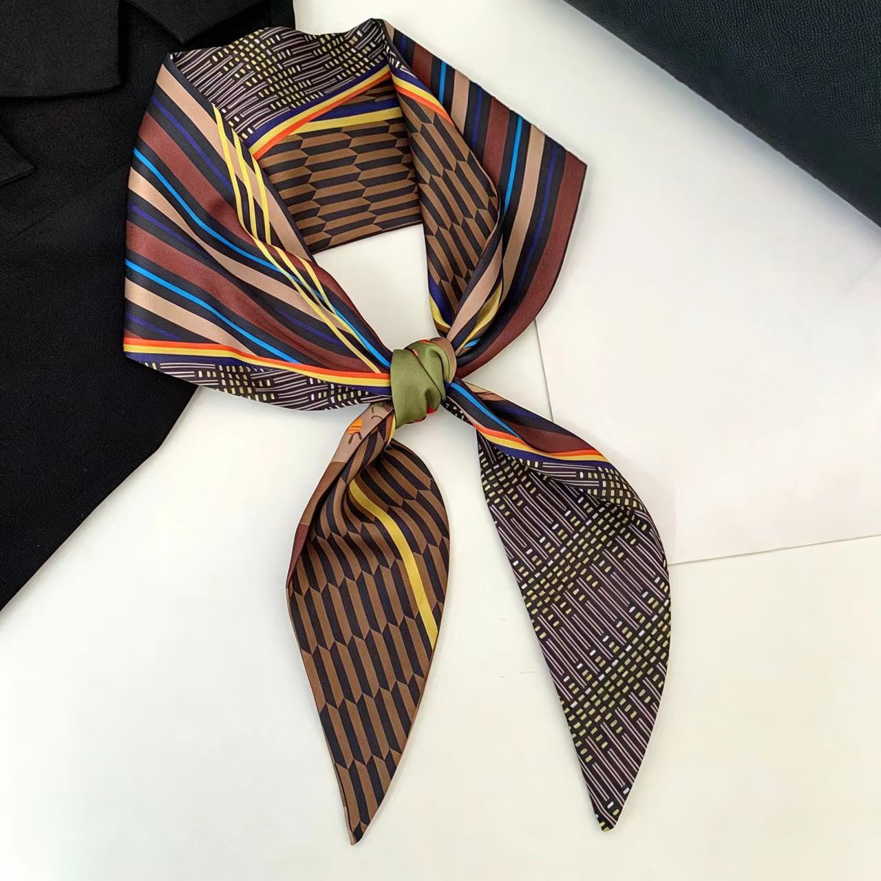 Head Wrap Turban - Pañuelo de seda de lujo con