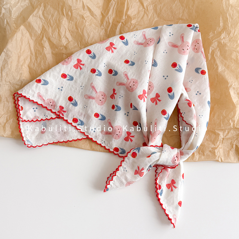 Head Wrap Turban - Pañuelo Cuadrado de Algodón y Lino