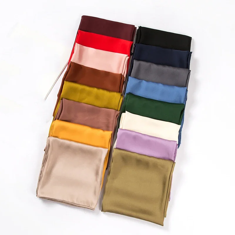 Scarf Silk Square - Pañuelo de satén para mujer de