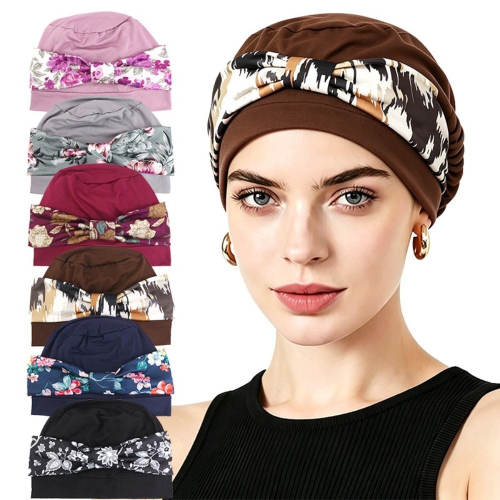 Bow Tie Pre Tied - Gorro Turbante Pre-Atado Elástico Suave con