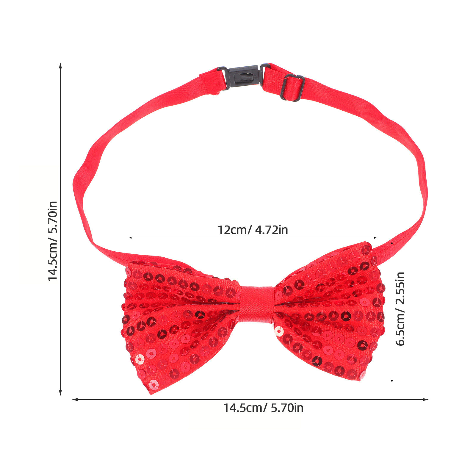 10 Lazos de Lentejuelas Rojas  - Bow Tie Pre Tied reseña y precio