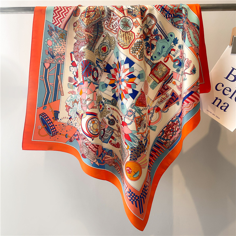 Pañuelo de Seda Cuadrado con E - Head Wrap Turban reseña y precio