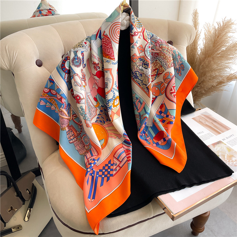 Pañuelo de Seda Cuadrado con E - Head Wrap Turban reseña y precio