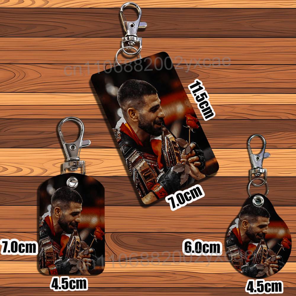 Llavero de cuero Ilia Topuria  - Lanyard Badge Holder reseña y precio