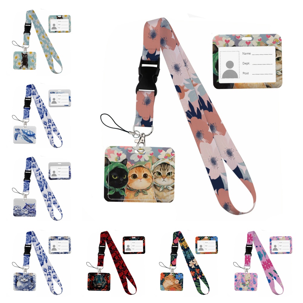 Cordones con estampado de anim - Lanyard Badge Holder reseña y precio